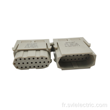 Adaptateurs de connecteurs compacts lourds de 25pins 5A